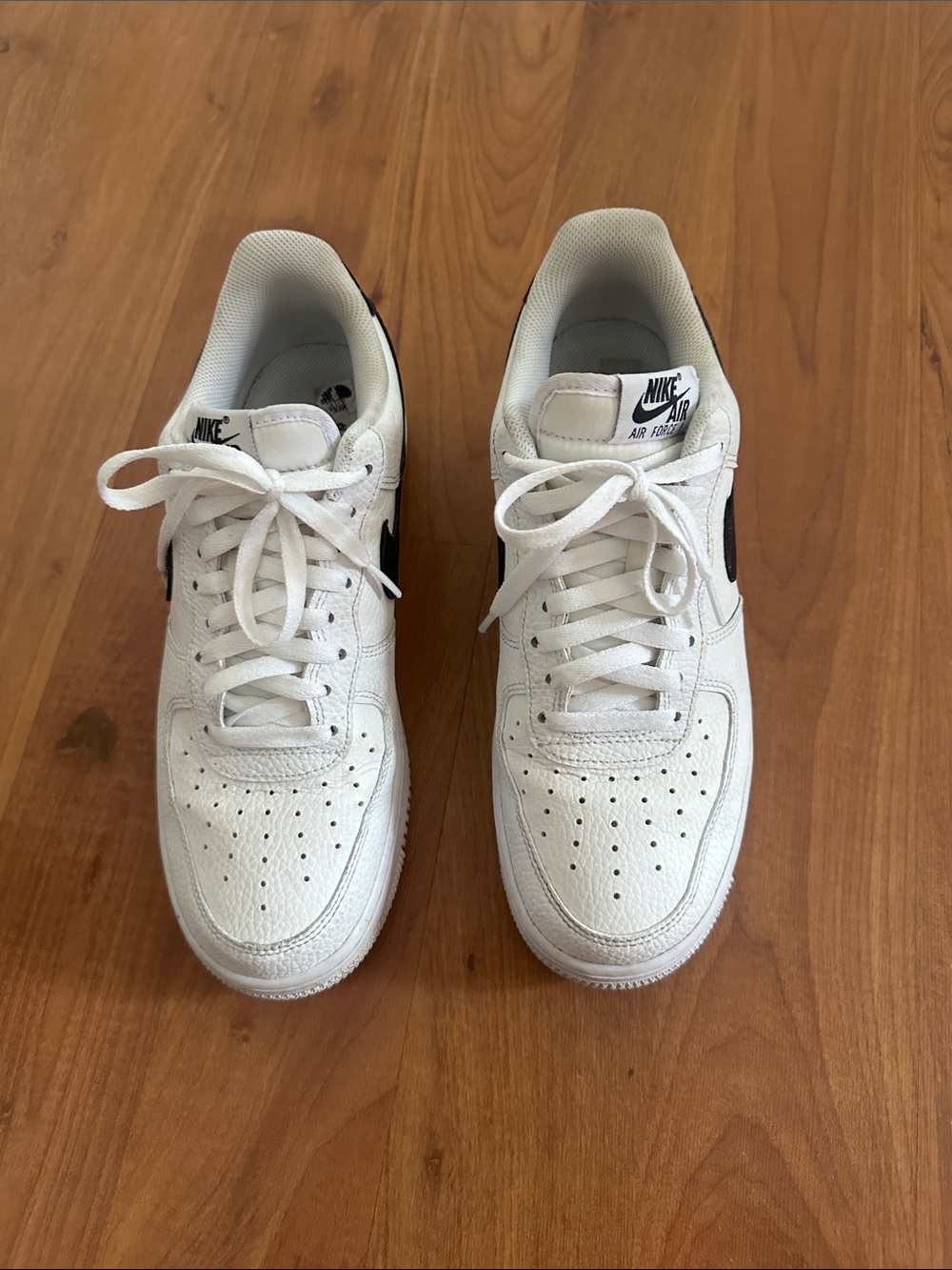 Nike Air Force 1 with Black Swoosh - Low Top